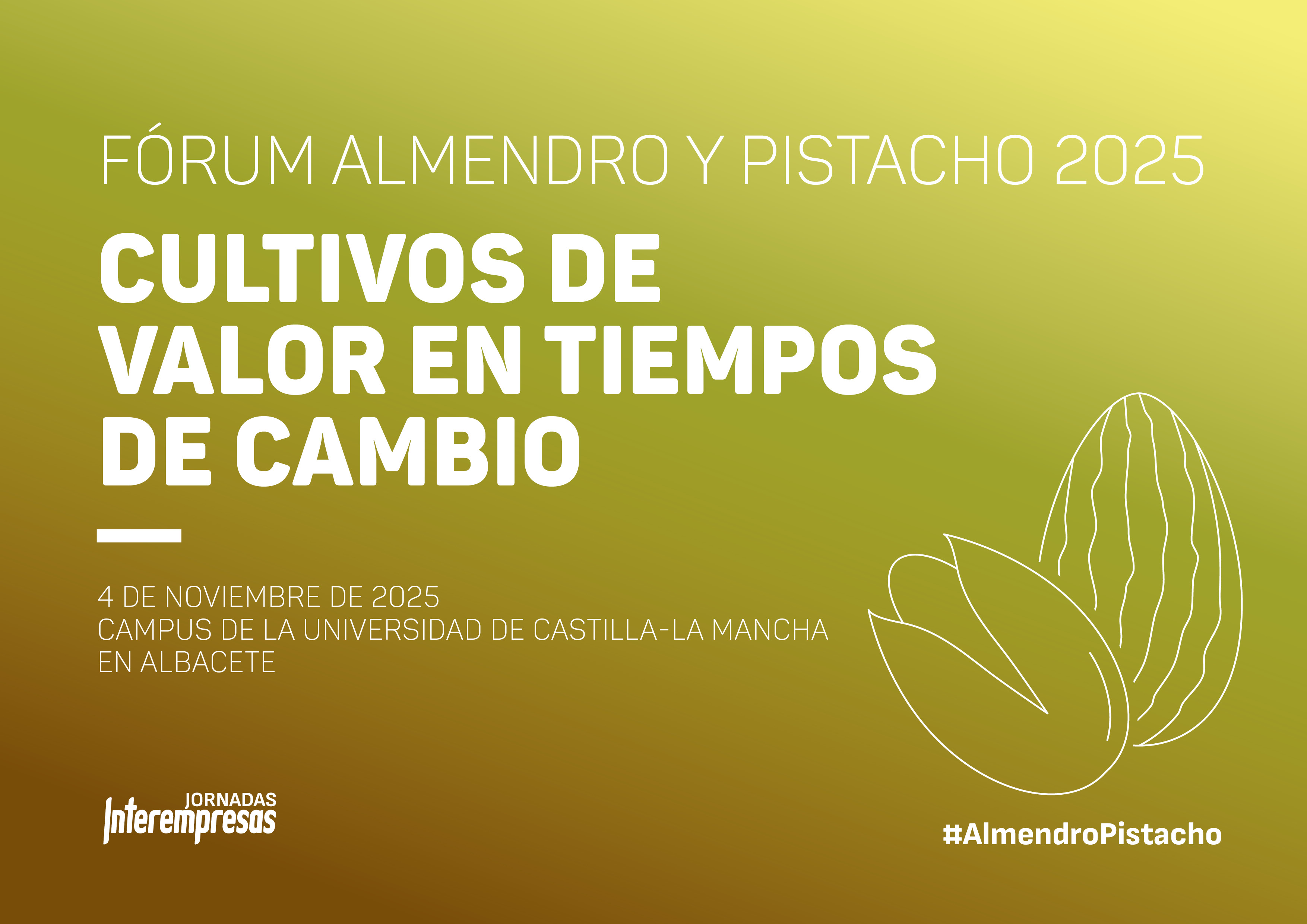 Cartel de Frum Almendro y Pistacho 2025