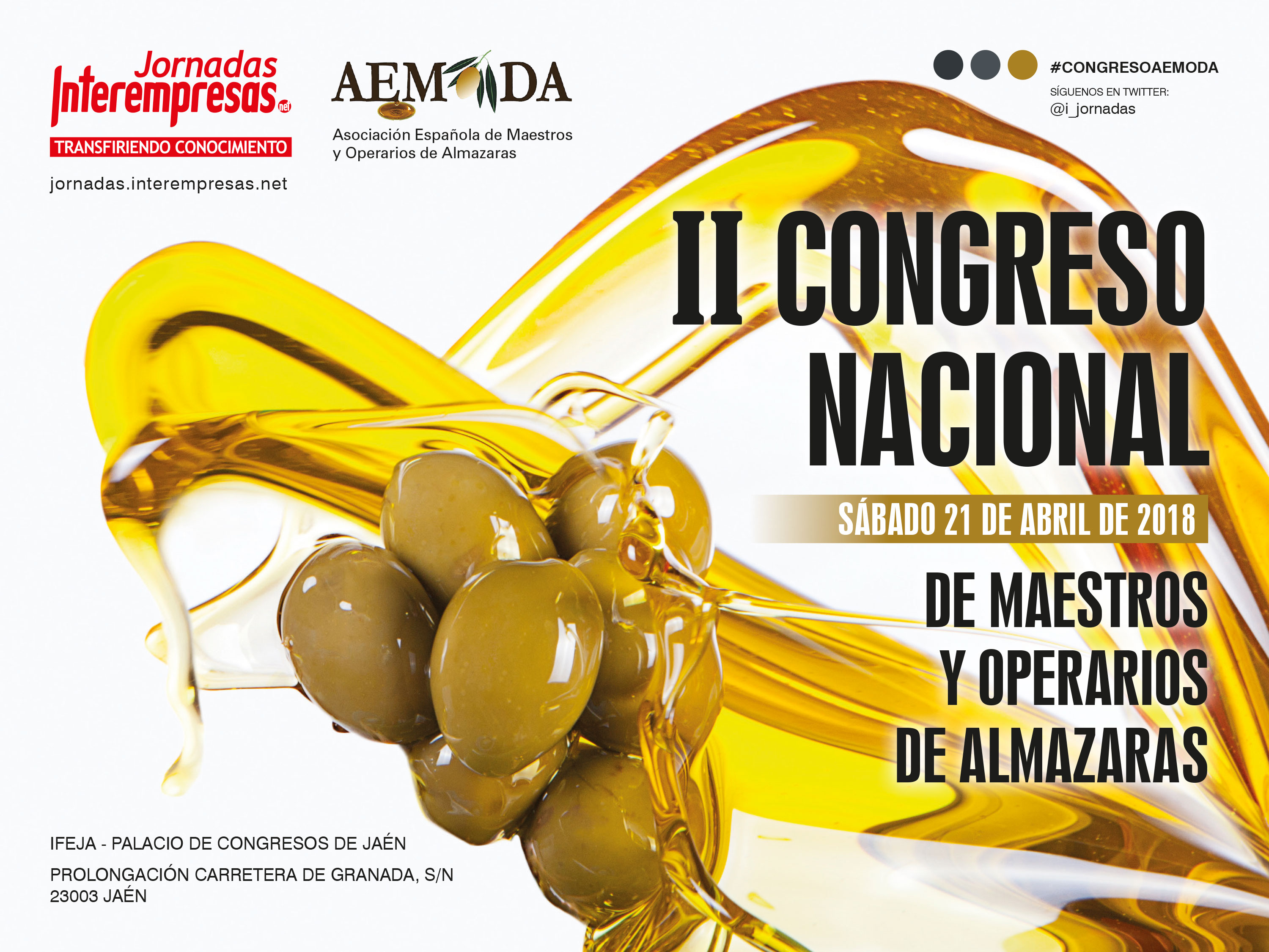 cartel de II Congreso Nacional de Maestros y Operarios de Almazaras