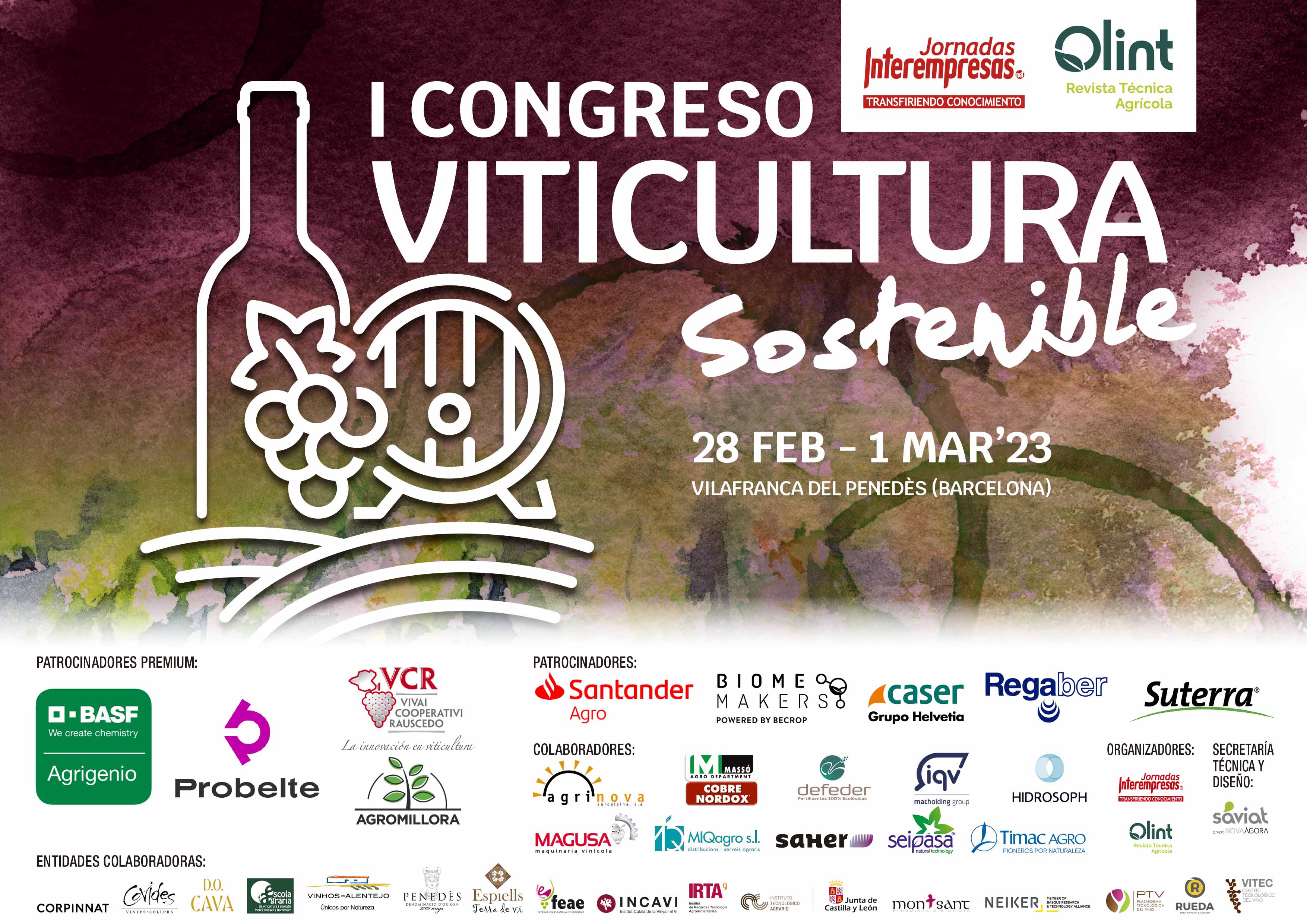 cartel de I Congreso de Viticultura Sostenible