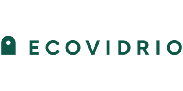 Logo de ECOVIDRIO el único SCRAP especializado que gestiona la recogida selectiva y la sostenibilidad del vidrio desde el origen