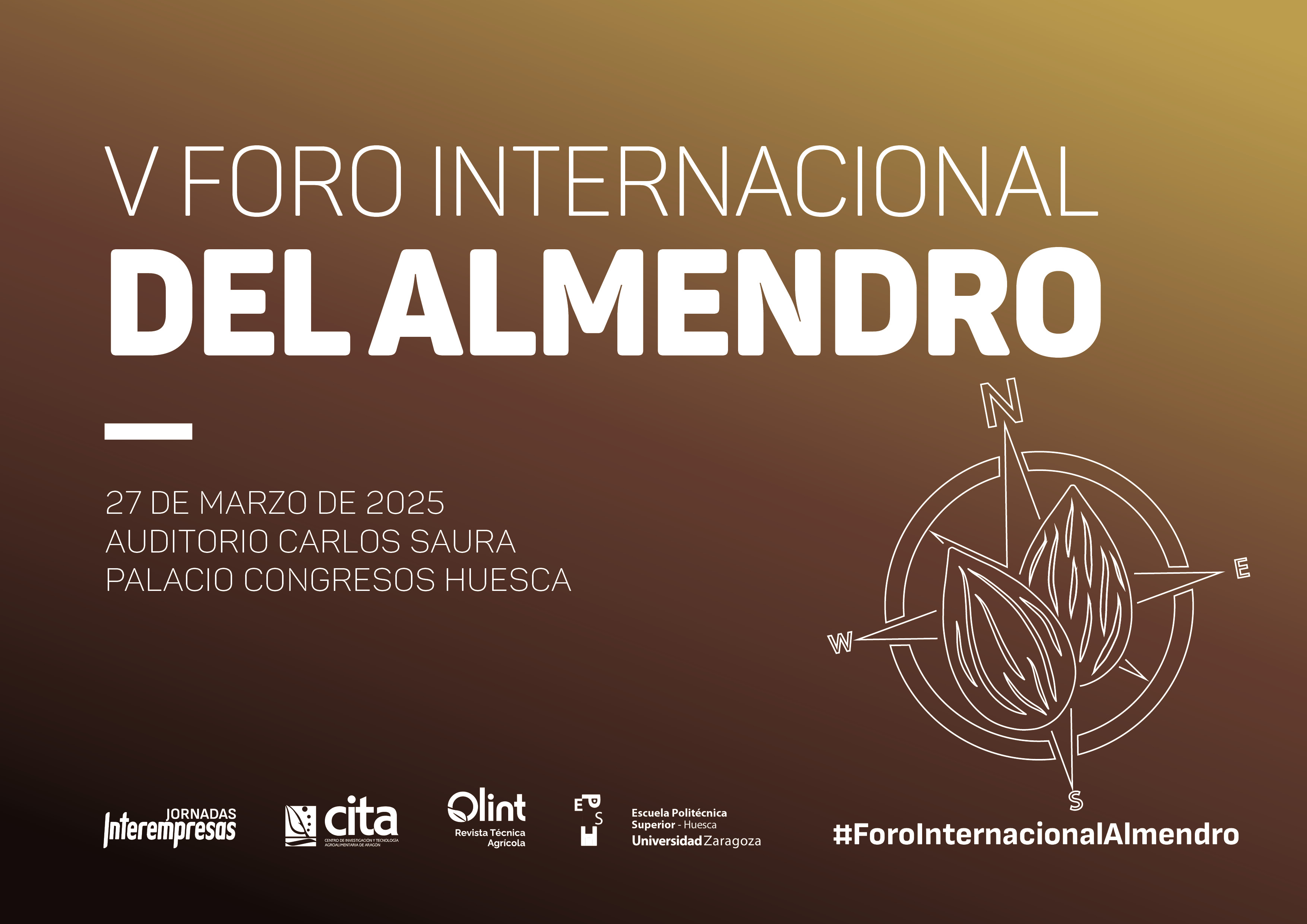 Cartel de V Foro internacional del almendro