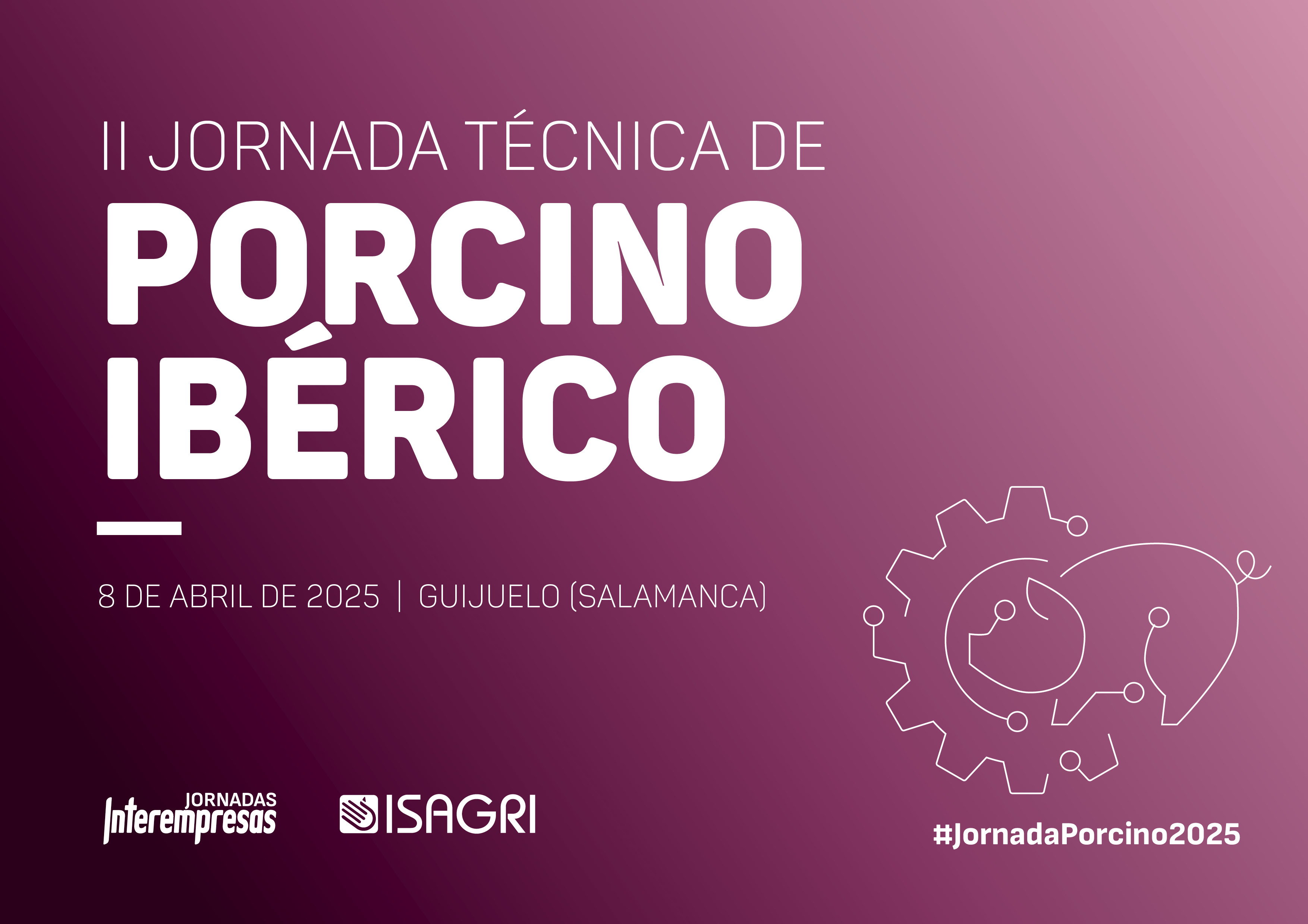 Cartel de II Jornada Tcnica de Porcino Ibrico